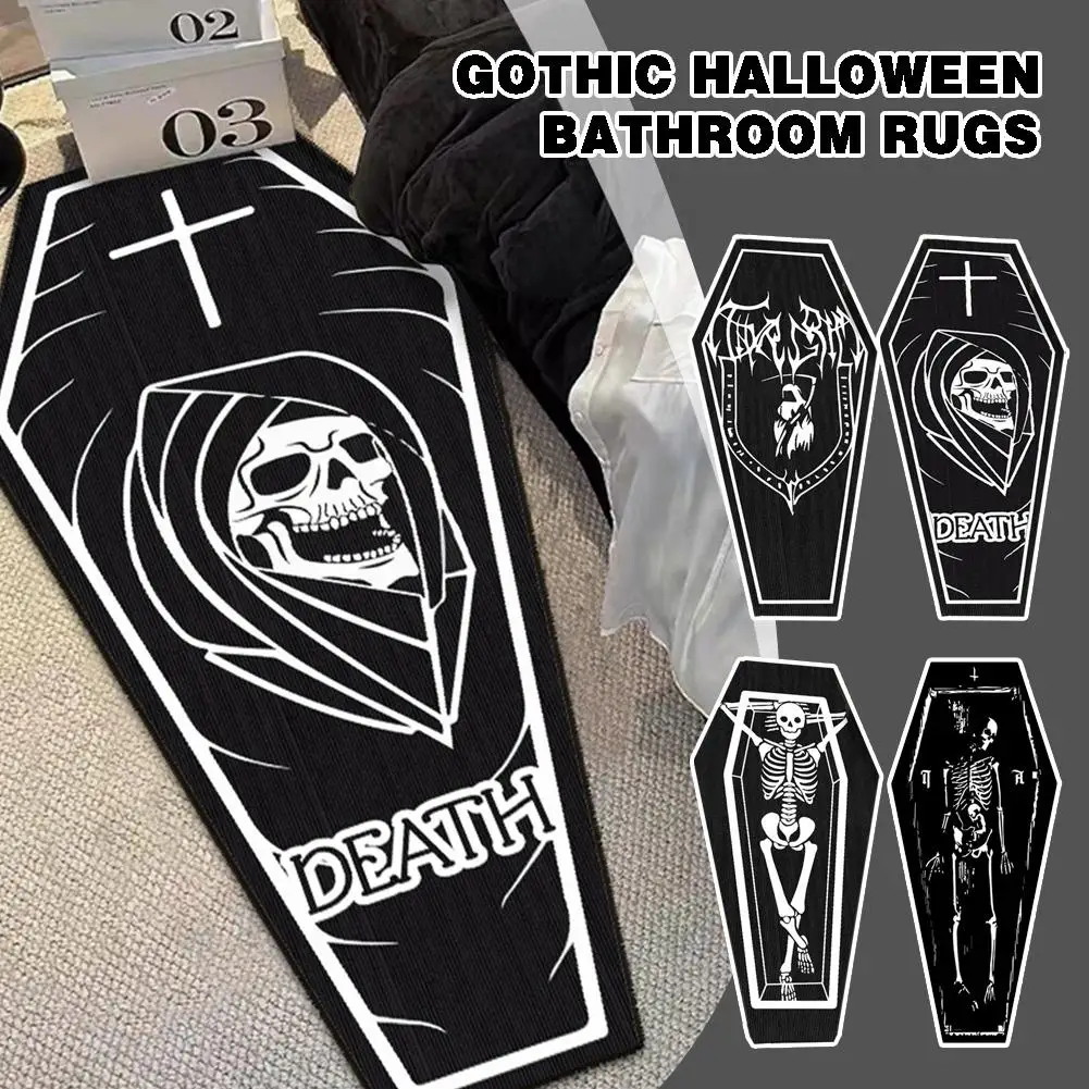 Carpet Gothic Dark Wind Bedside Carpet Halloween Skull Mat Mat European American And Foot Non Slip Floor Funny Decoration P4D8
Carpet Gothic Dark Wind Bedside Carpet Halloween Skull Mat Mat European American And Foot Non Slip Floor Funny Decoration P4D8