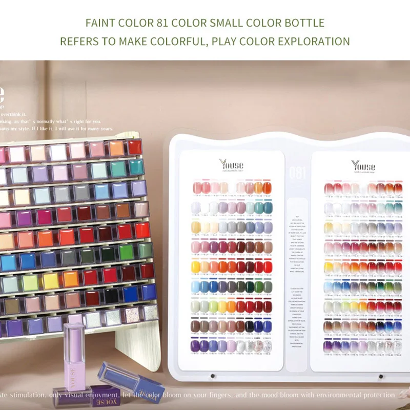 81 Colors Nail Polish Set Display Board Kit UV LED Phototherapy Gel Varnish Soak Off Nail Art Gel For Nail Salon Wholesale
81 Colors Nail Polish Set Display Board Kit UV LED Phototherapy Gel Varnish Soak Off Nail Art Gel For Nail Salon Wholesale