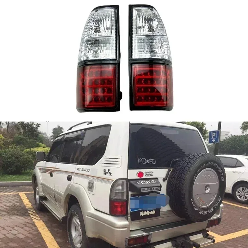 For Toyota Land Cruiser Prado J90 LC90 LC95 2700 3400 1996-2002 modified LED Rear Tail Light Assembly Stop Lights Rear lamp
For Toyota Land Cruiser Prado J90 LC90 LC95 2700 3400 1996-2002 modified LED Rear Tail Light Assembly Stop Lights Rear lamp