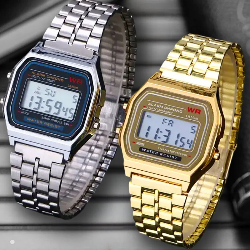 Classical F91W Band Watch Waterproof Retro Digital Stainless Steel Sport Military Watches Men Women Electronic Wrist Watch Clock
Classical F91W Band Watch Waterproof Retro Digital Stainless Steel Sport Military Watches Men Women Electronic Wrist Watch Clock