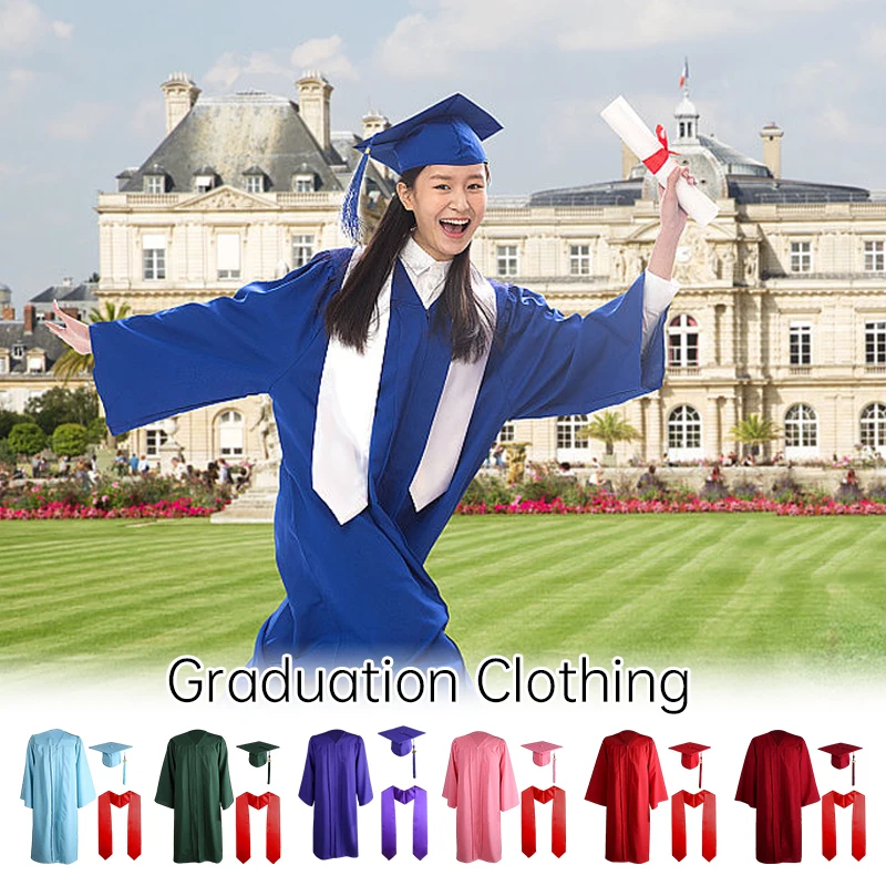 Adult Graduation Costume Bachelor Degree Gown Academinc Uniform Boy Gilr Graduation Photography Performance Robe Hat Set 2XS-4XL
Adult Graduation Costume Bachelor Degree Gown Academinc Uniform Boy Gilr Graduation Photography Performance Robe Hat Set 2XS-4XL