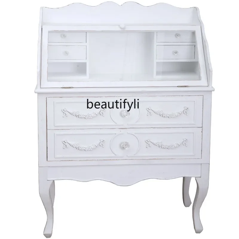French Bedroom Dressing Table Storage Cabinet Combination Retro Makeup Cabinet Table Bedside Chest of Drawers
French Bedroom Dressing Table Storage Cabinet Combination Retro Makeup Cabinet Table Bedside Chest of Drawers