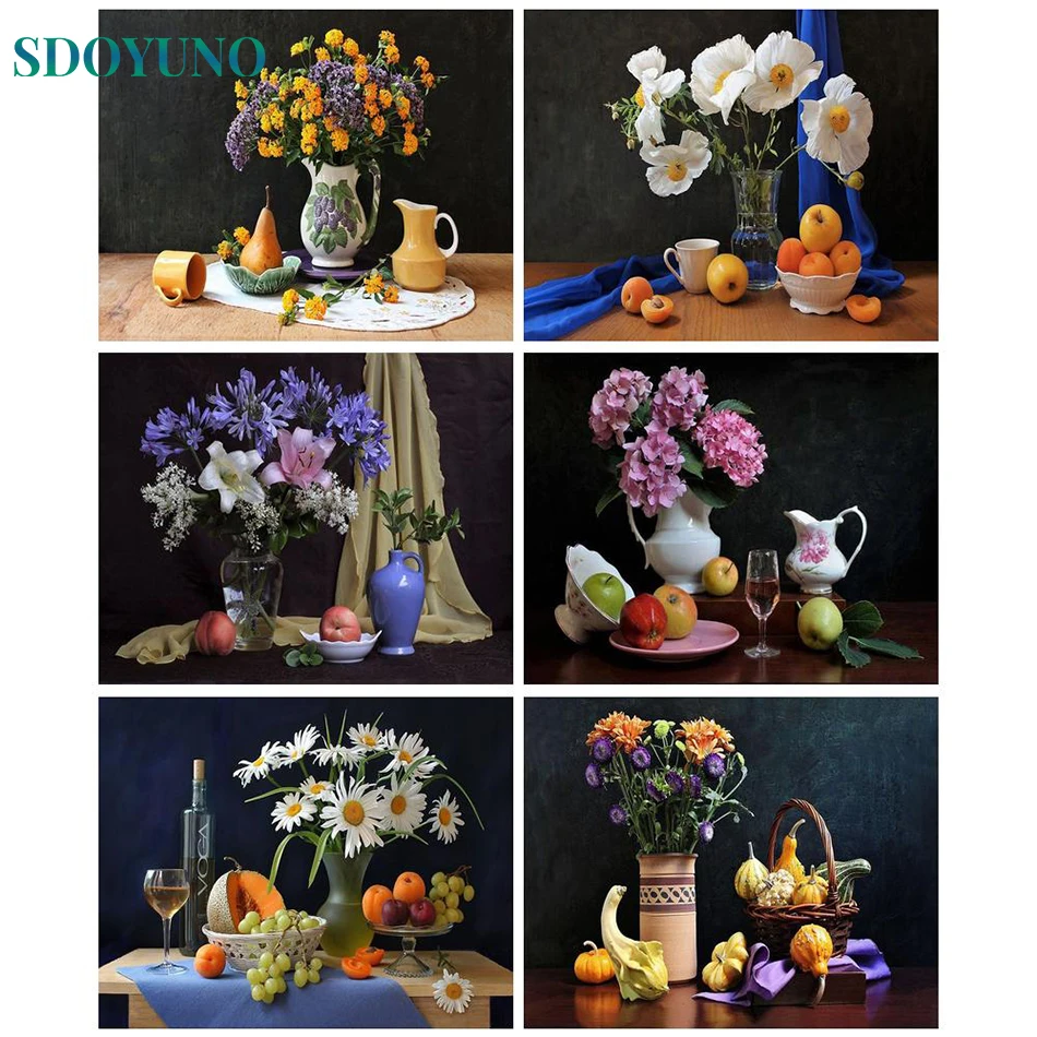 SDOYUNO 40x50cm Painting By Numbers HandPainted Flower DIY On Canvas For Home Decor Picture By Numbers Adults Kits Gift
SDOYUNO 40x50cm Painting By Numbers HandPainted Flower DIY On Canvas For Home Decor Picture By Numbers Adults Kits Gift