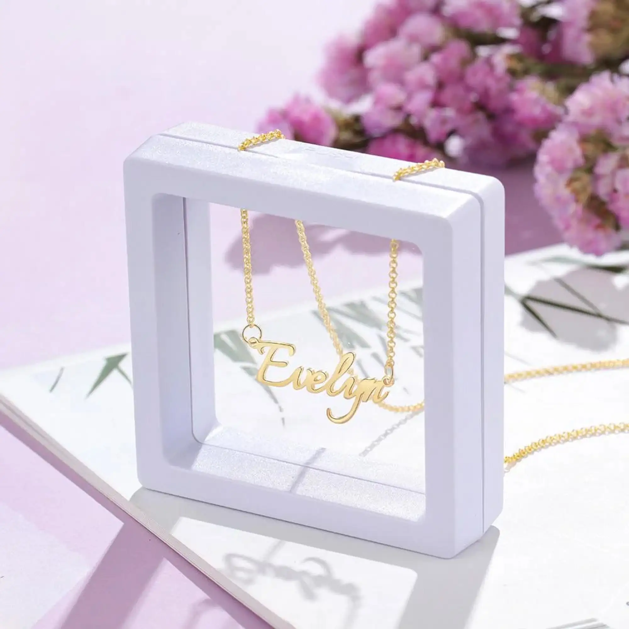 KristenCo Custom Name Necklace Gold Personalized Name Plate Chain 18K Gold Plated Nameplate Customized Jewelry Gift for Women
KristenCo Custom Name Necklace Gold Personalized Name Plate Chain 18K Gold Plated Nameplate Customized Jewelry Gift for Women