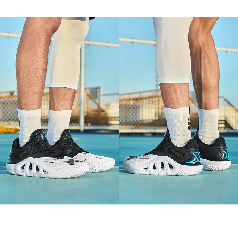 Xtep garras do diabo tênis de basquete para homem 2024 outono confortável sapatos esportivos combate estabilidade rebote tênis 876319120001 Xtep garras do diabo tênis de basquete para homem 2024 outono confortável sapatos esportivos combate estabilidade rebote tênis 876319120001
