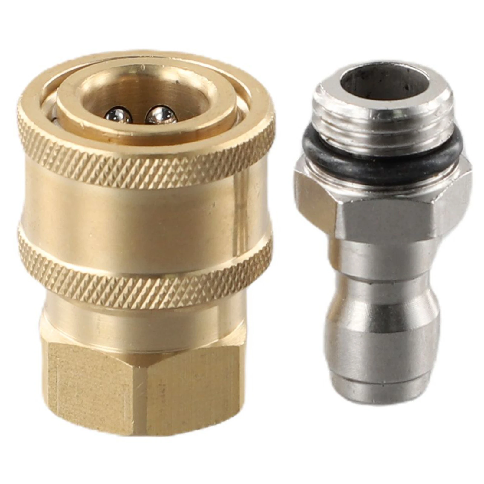 

1/4 Male M22/14 Female Connector Accessories Brass Garden Plug Quick Release Replacement Spare Pair Stainless Steel