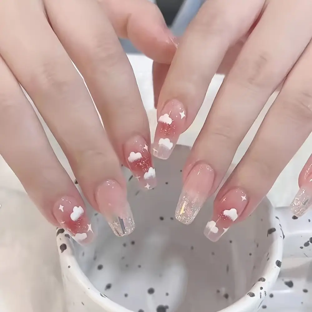 Self-adhesive Nail Sticker Cloud Nail Art Stickers Flowers Star Nail Art Decorations Sky Cute DIY Nail Decals Women
Self-adhesive Nail Sticker Cloud Nail Art Stickers Flowers Star Nail Art Decorations Sky Cute DIY Nail Decals Women