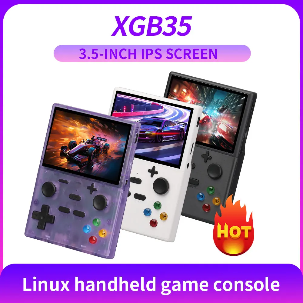 Новинка 3,5 дюймовый IPS экран система Linux портативная игровая консоль XGB35 ручной Ностальгический P Прозрачный фиолетовый подарок
Новинка 3,5 дюймовый IPS экран система Linux портативная игровая консоль XGB35 ручной Ностальгический P Прозрачный фиолетовый подарок