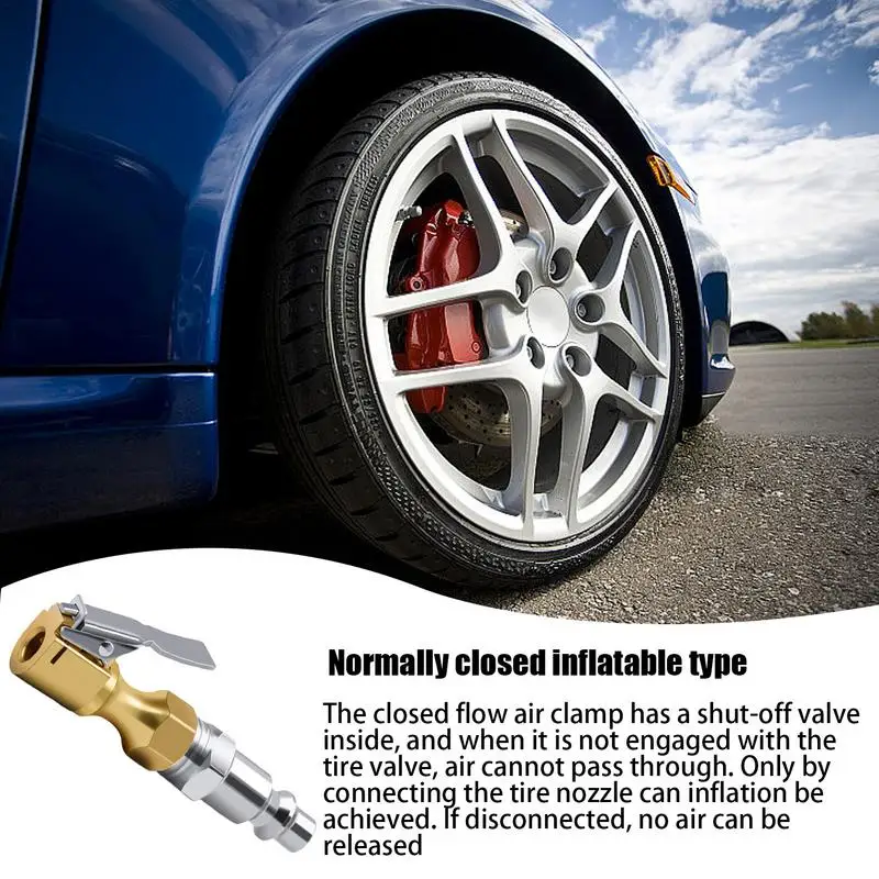 Car Tire Inflation Nozzle Clamp Deflate Motorcycle Bike Air Chuck Inflator Quick Connect American Gauge Automobile Accessory
Car Tire Inflation Nozzle Clamp Deflate Motorcycle Bike Air Chuck Inflator Quick Connect American Gauge Automobile Accessory