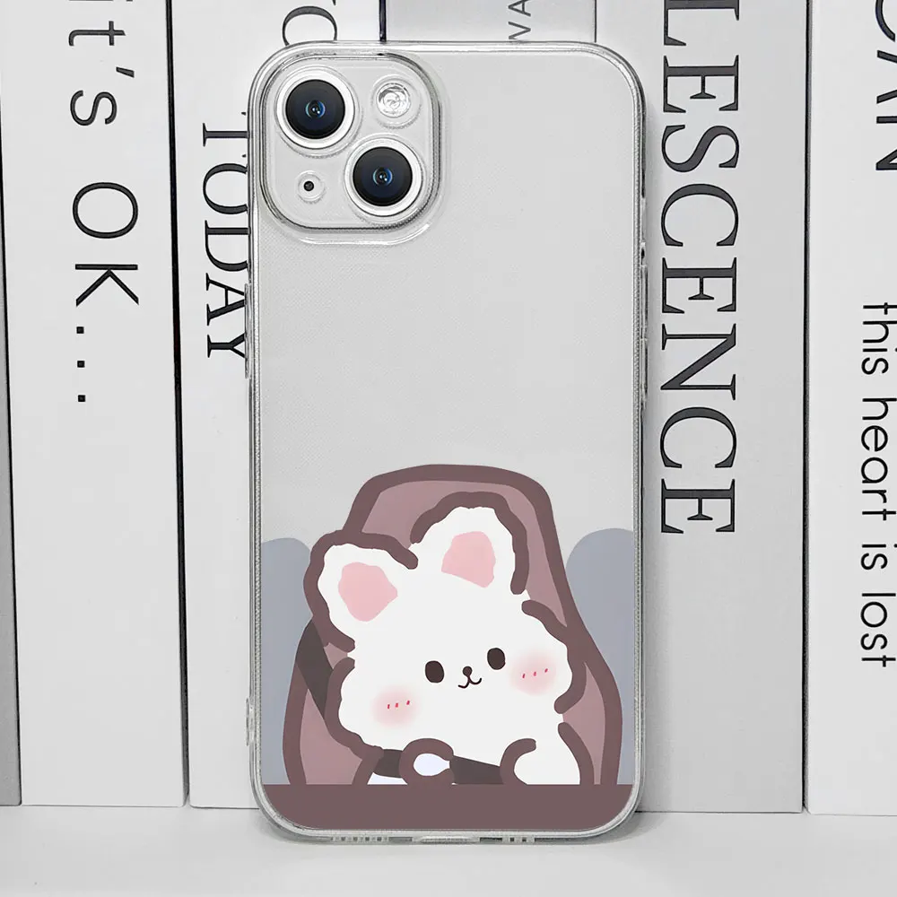 Funny Bunny Bear Lovers Couple Phone Case for IPhone 16 15 14 13 12 11 Pro Mini X XS MAX 7 8Plus Soft Paired Cover for IPhone 11 Funny Bunny Bear Lovers Couple Phone Case for IPhone 16 15 14 13 12 11 Pro Mini X XS MAX 7 8Plus Soft Paired Cover for IPhone 11