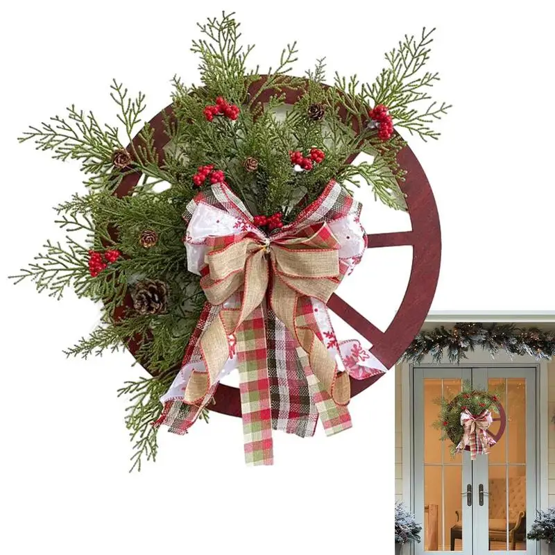 

Decorative Wreaths Christmas Party Wreath With Red Berries Pine Cone Multipurpose Christmas Home Decorations Supplies products