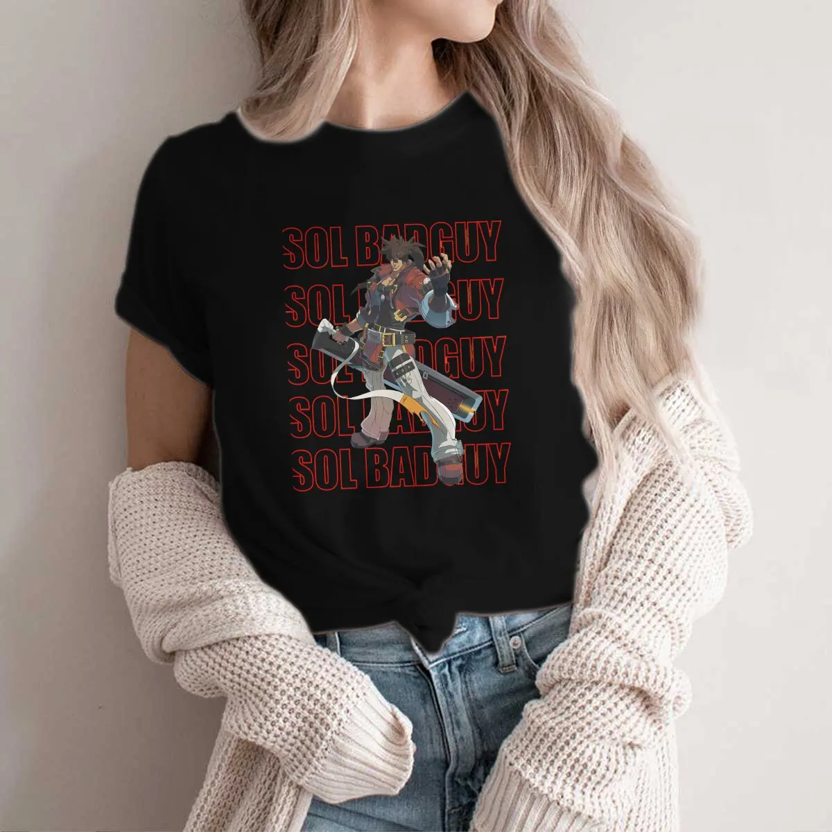 Специальная футболка из полиэстера Sol Badguy, удобная Креативная одежда GUILTY GEAR
Специальная футболка из полиэстера Sol Badguy, удобная Креативная одежда GUILTY GEAR