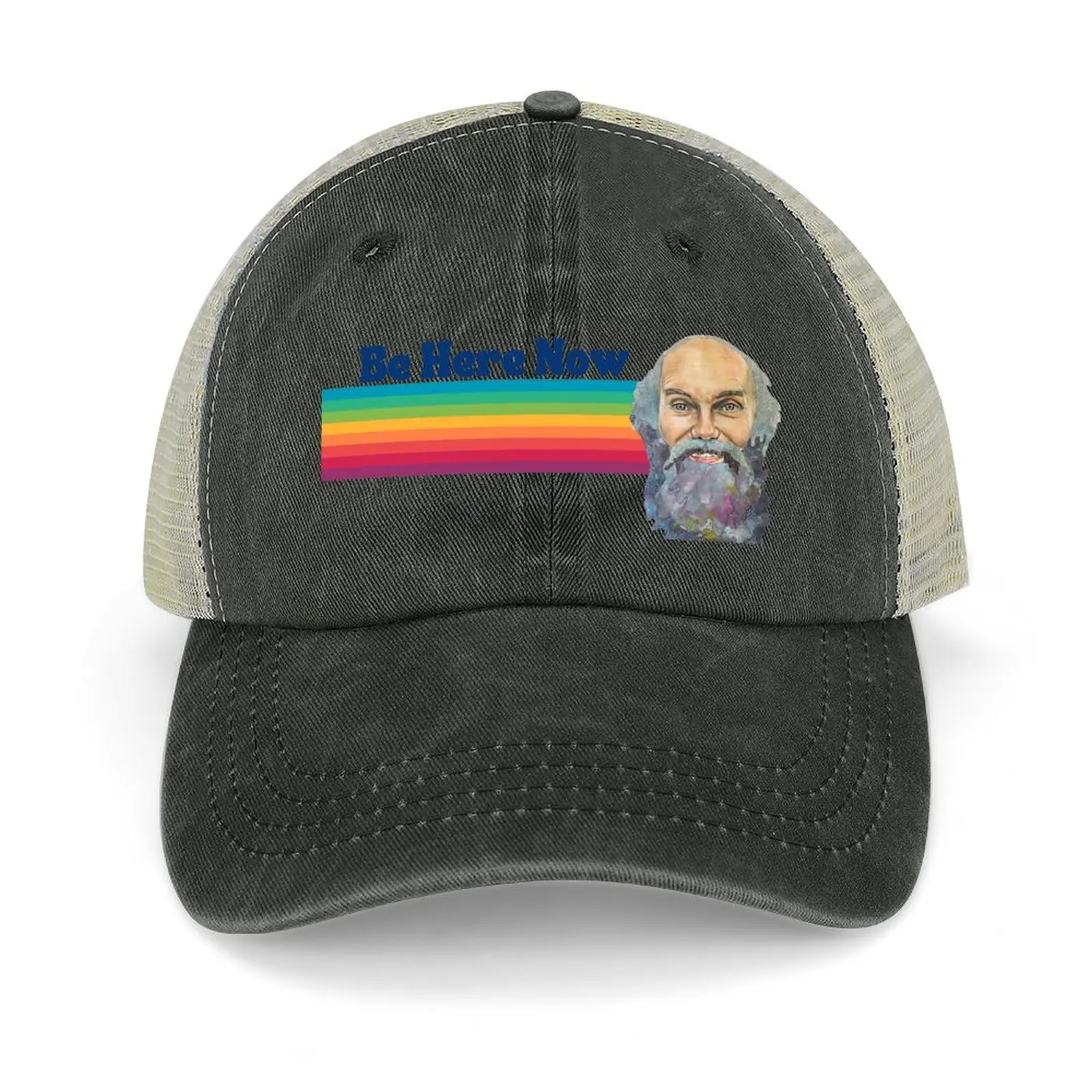 

Ram Dass Be Here Now Rainbow Cowboy Hat Dropshipping foam party Hat Women's Beach Outlet Men's