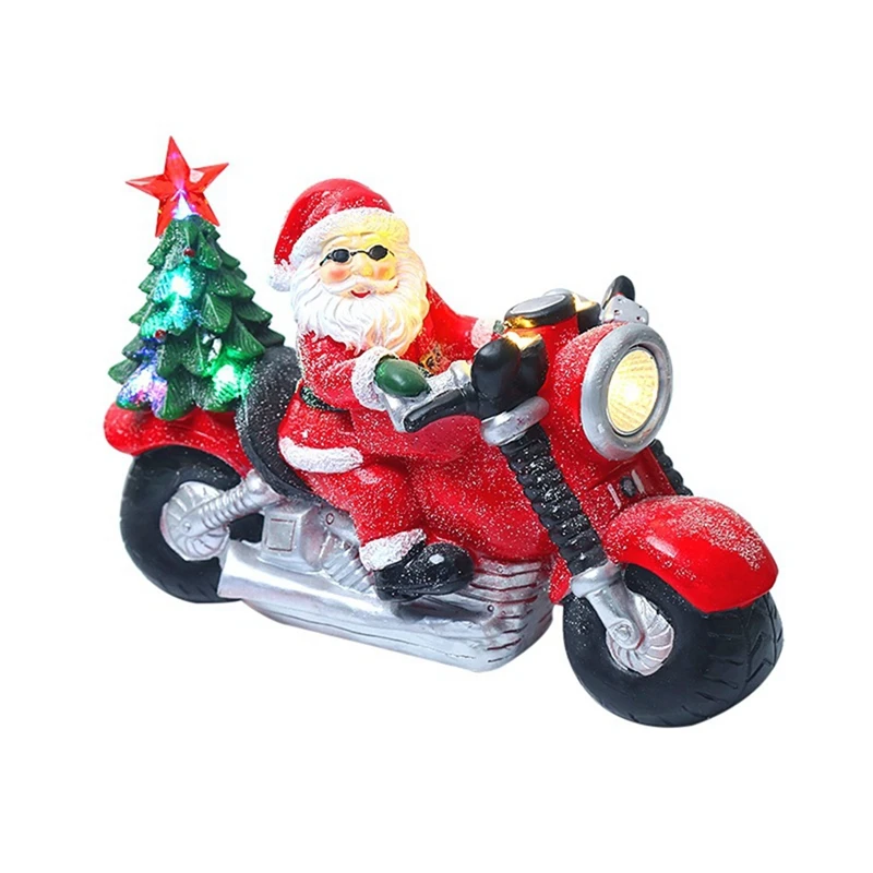 Christmas Decorations Santa Claus Drives A Motorcycle Snow Atmosphere Ornaments LED Lights Music Ornaments
Christmas Decorations Santa Claus Drives A Motorcycle Snow Atmosphere Ornaments LED Lights Music Ornaments