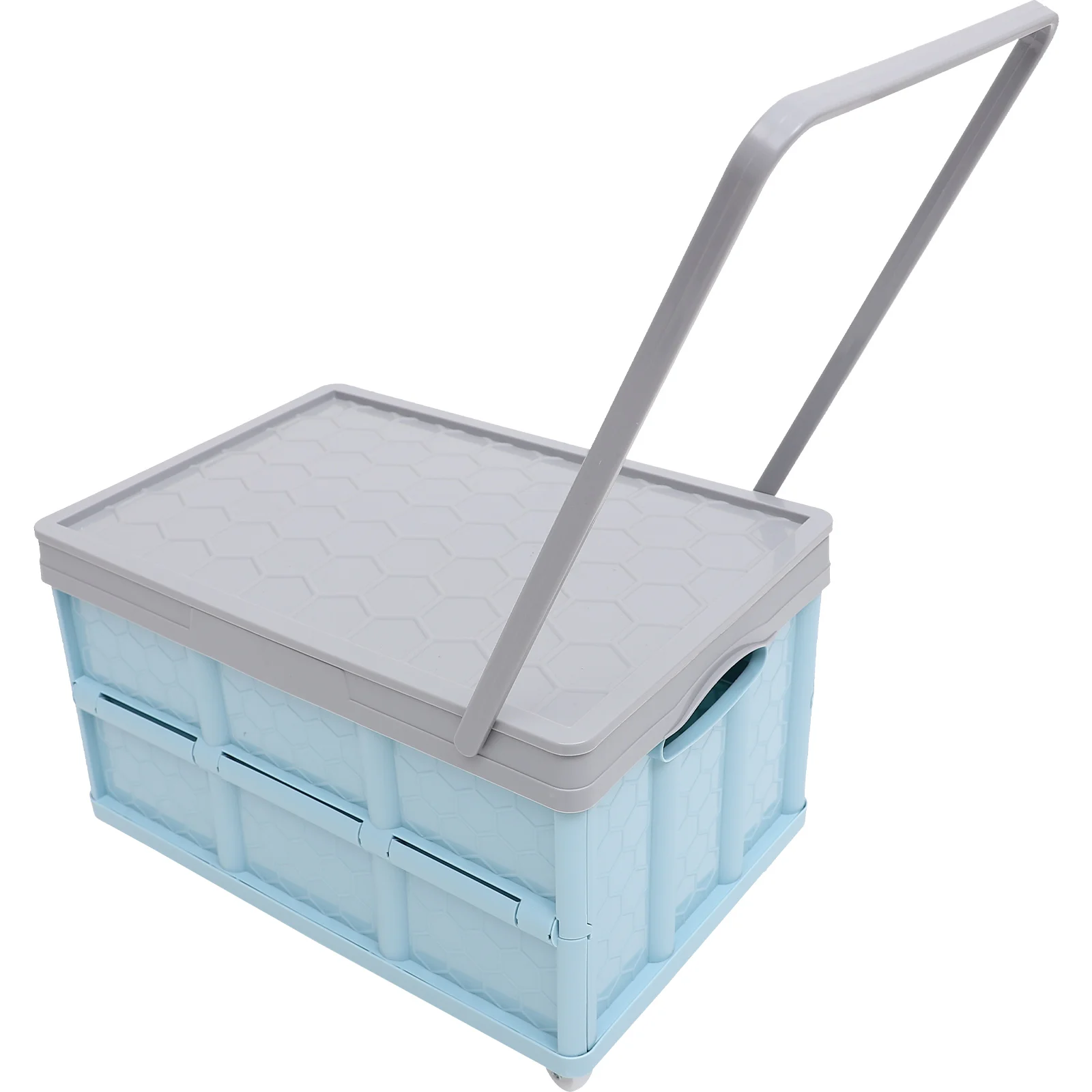 

English title: Alipis Collapsible Rolling Crate Wheels Foldable Utility Cart Handcart Shopping Trolley Travel Shopping Moving