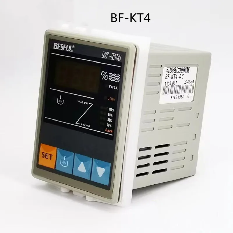 100% New original BF-KT4 ligent digital display water level controller liquid level switch Fully automatic 220V
100% New original BF-KT4 ligent digital display water level controller liquid level switch Fully automatic 220V