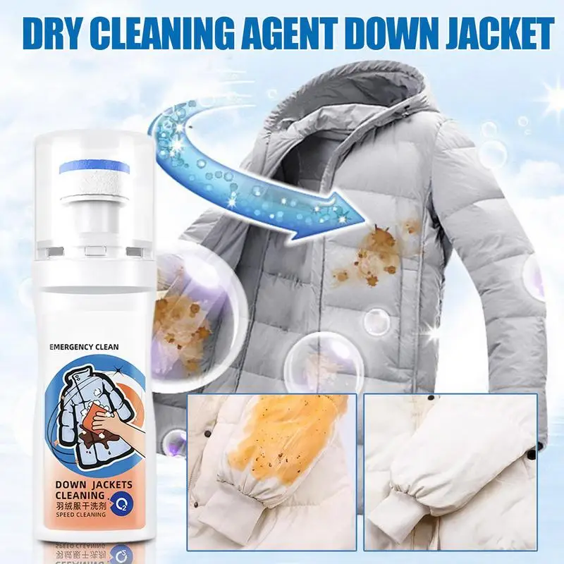 100ml Down Jacket Cleaner Portable Downwear Stain Remover Laundry Quick Cleaning Agent With Brush Head Wash For Food Oil
100ml Down Jacket Cleaner Portable Downwear Stain Remover Laundry Quick Cleaning Agent With Brush Head Wash For Food Oil