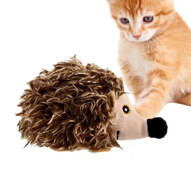 

Cat Exercise Toys Interactive Pet Hedgehog Toy Chirping Birds Interactive Cat Toys Cat Kicker Toys Soft Plush For Indoor Kitten