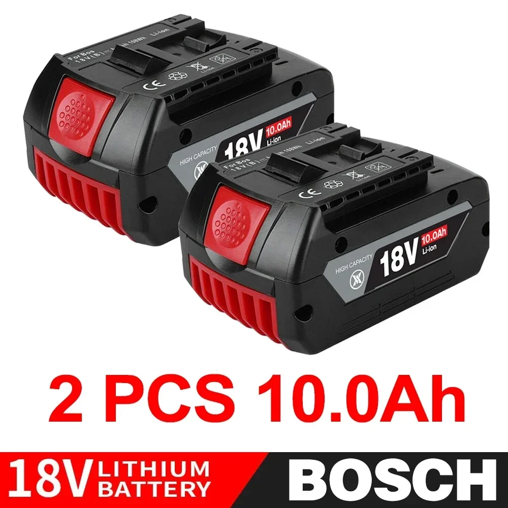 

18V 10Ah Rechargeable Li-Ion Battery For Bosch 18V Power Tool Backup 10000mah Portable Replacement for BOSCH 18V Battery BAT609