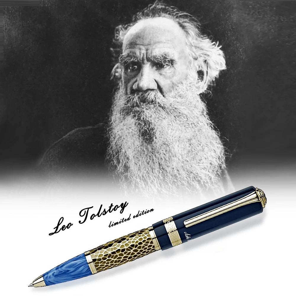 MSS Writer Edition Leo Tolstoy Signature MB Ballpoint Pen Luxury Stationery Writing Smooth With Embossed Design
MSS Writer Edition Leo Tolstoy Signature MB Ballpoint Pen Luxury Stationery Writing Smooth With Embossed Design