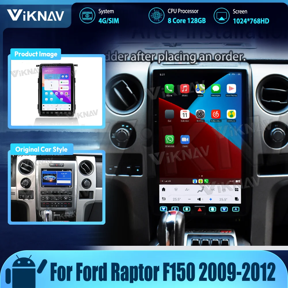 14.4inch Car Radio For Ford Raptor F150 2009-2012 Android 11 Autoaudio Multimedia Player 8 Core 8+128GB Touch Screen Head Unit
14.4inch Car Radio For Ford Raptor F150 2009-2012 Android 11 Autoaudio Multimedia Player 8 Core 8+128GB Touch Screen Head Unit