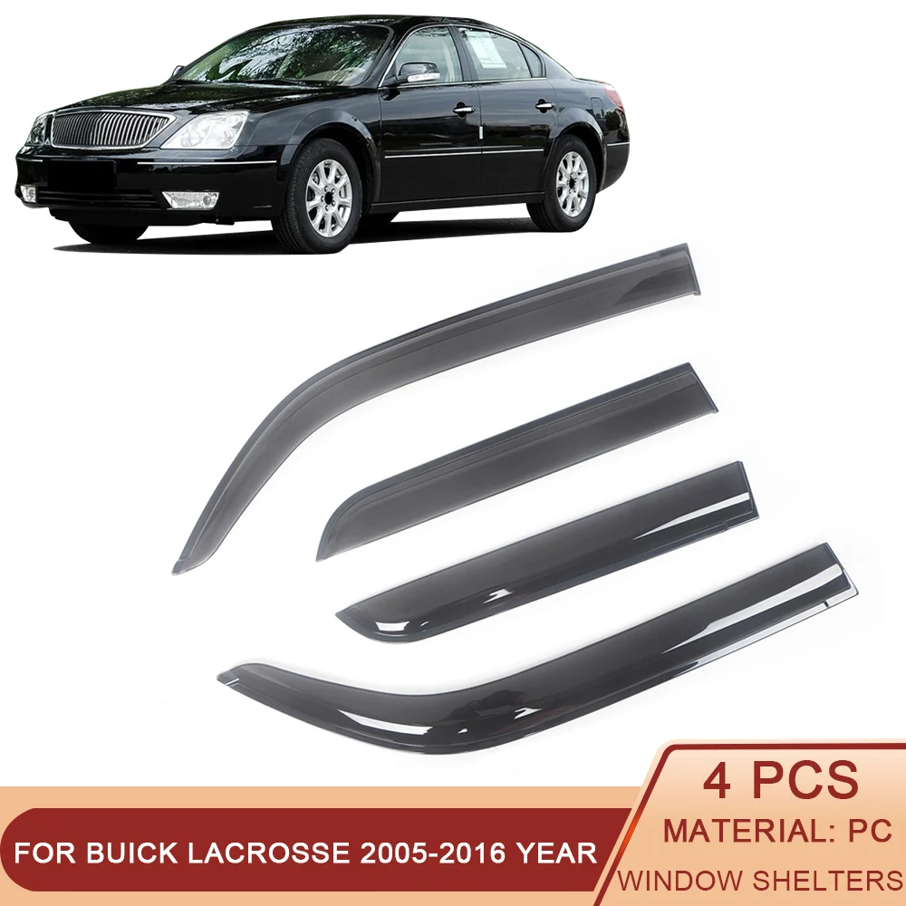Ветровые дефлекторы для боковых окон автомобиля Buick LaCrosse 2005-2016, козырек для защиты от дождя черного цвета
Ветровые дефлекторы для боковых окон автомобиля Buick LaCrosse 2005-2016, козырек для защиты от дождя черного цвета