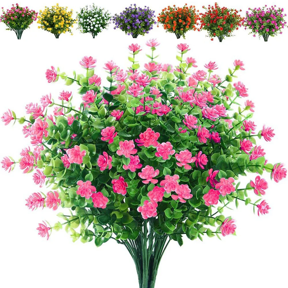 Artificial Flowers UV Resistant Faux Plastic Flowers For Home Indoor Outside Garden Window Box Porch Pots Decoration 
Artificial Flowers UV Resistant Faux Plastic Flowers For Home Indoor Outside Garden Window Box Porch Pots Decoration