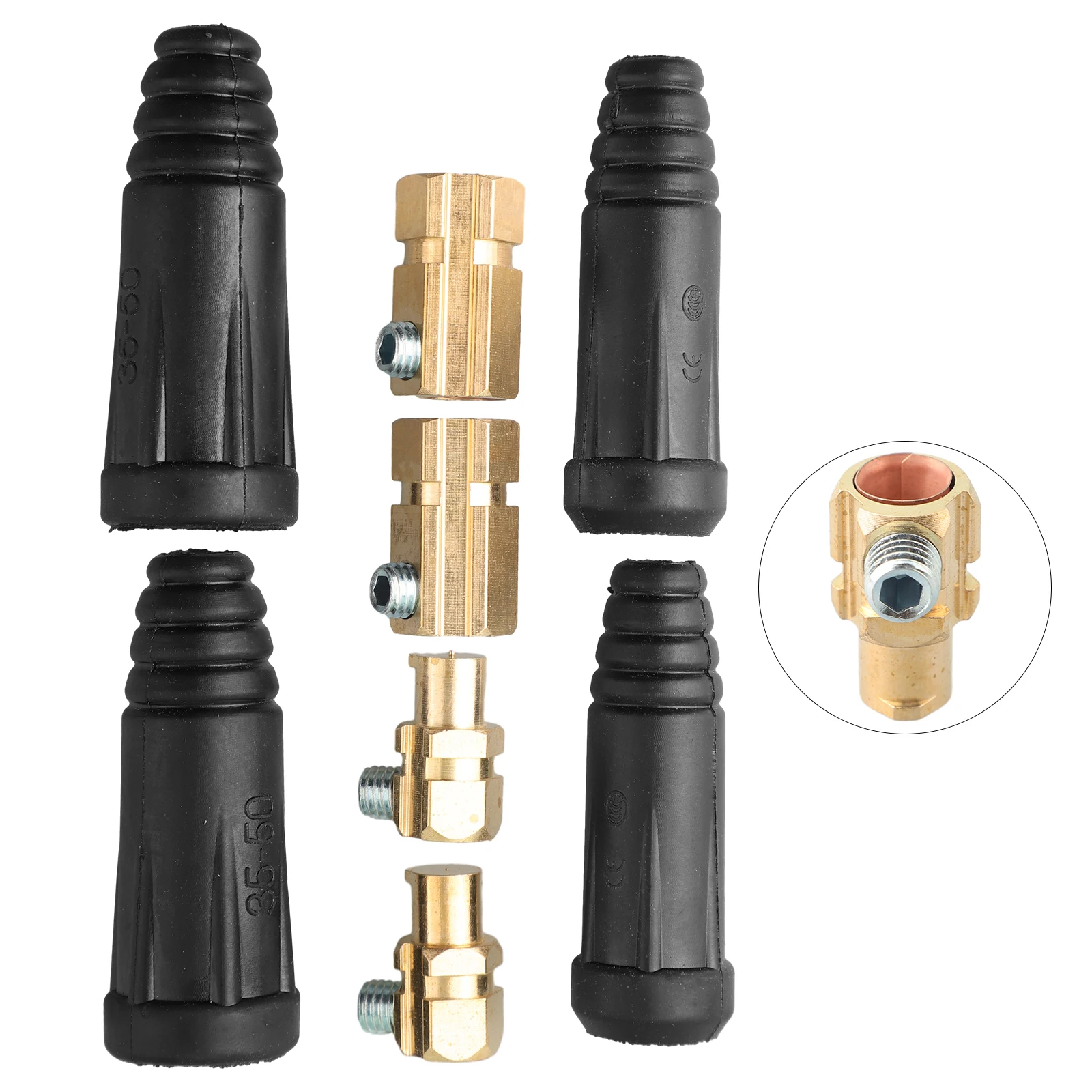 Quick Cable Connector Pair Welding Cable Quick Connector 200Amp 300Amp Durable Copper Material AWG #4 #1 2 Set
Quick Cable Connector Pair Welding Cable Quick Connector 200Amp 300Amp Durable Copper Material AWG #4 #1 2 Set