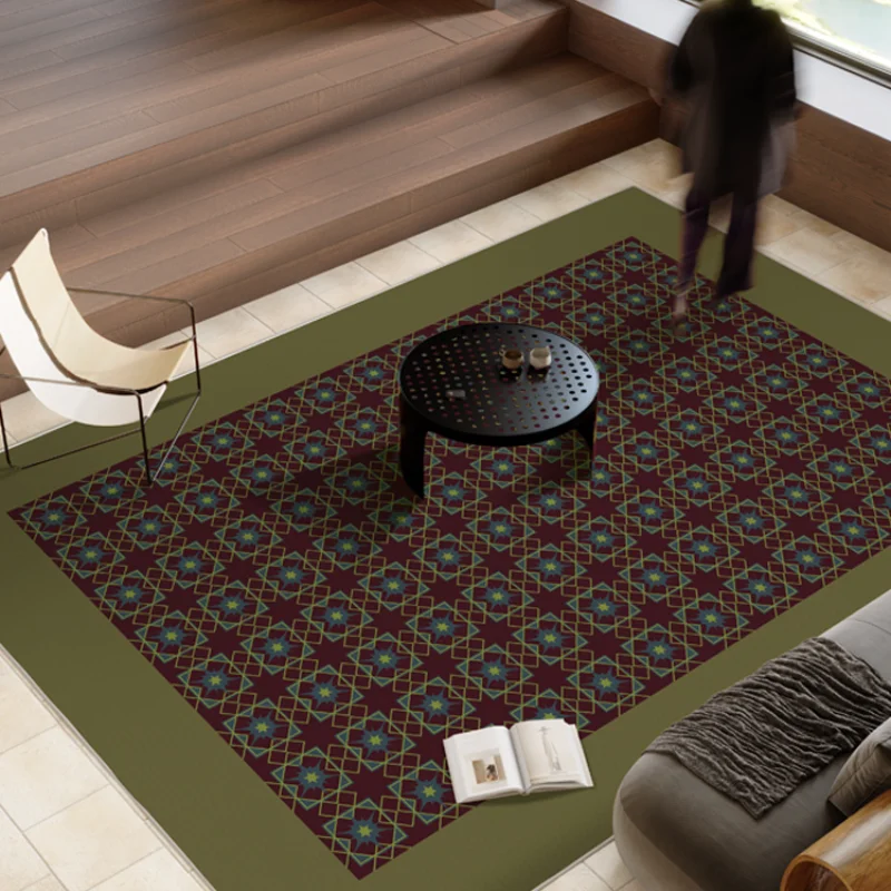 

Nordic Living Room Carpet Fashion Light Luxury Decorate Coffee Tables Plush Mat Large Area Bedroom Cloakroom Rug ковер Tapis 러그