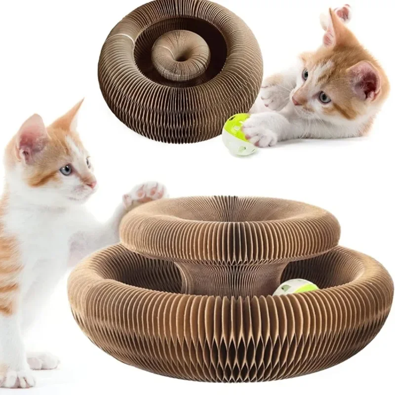 Magic Organ Cat Scratch Board with Bell Ball Corrugated Paper Magnetic Foldable Grinding Claw Scratching Board Pet toys Products
Magic Organ Cat Scratch Board with Bell Ball Corrugated Paper Magnetic Foldable Grinding Claw Scratching Board Pet toys Products
