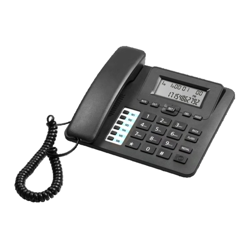 

Corded Landline Phone Big Button Household Hotel Business Desktop Adjustable Landline Telephone with LCD Display DropShipping