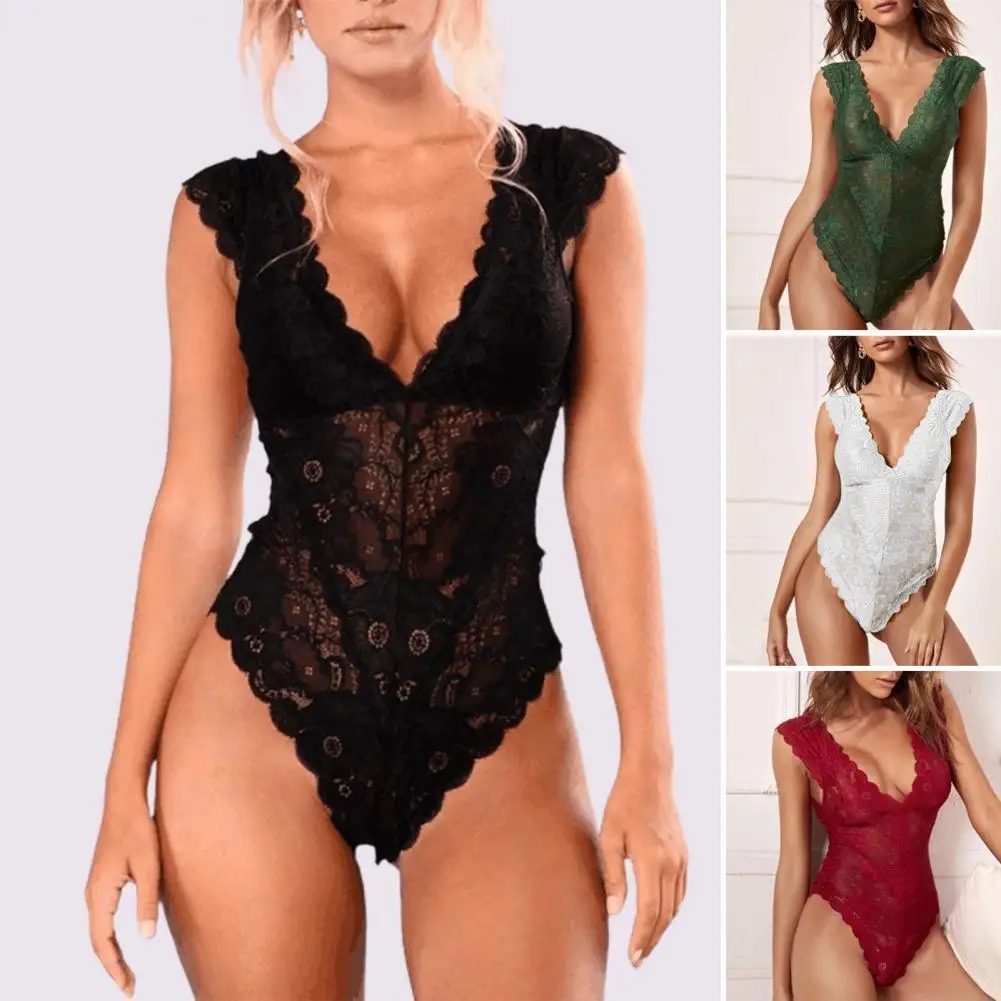 Women Underwear Attractive Ladies Bodysuit Pajama See Through Patchwork Bodysuit Underwear for Home
Women Underwear Attractive Ladies Bodysuit Pajama See Through Patchwork Bodysuit Underwear for Home