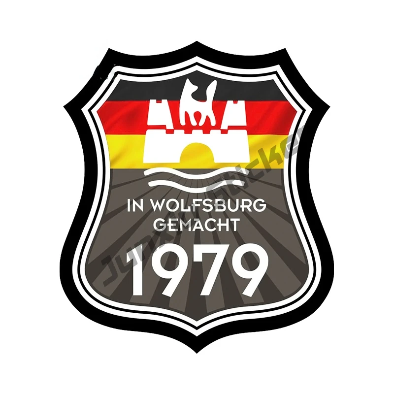 Colorful Car Stickers In Wolfsburg Gemacht 1979 Shield Motif Fits All External Bumper Truck Window Vinyl Decor Decal KK13x11cm
Colorful Car Stickers In Wolfsburg Gemacht 1979 Shield Motif Fits All External Bumper Truck Window Vinyl Decor Decal KK13x11cm