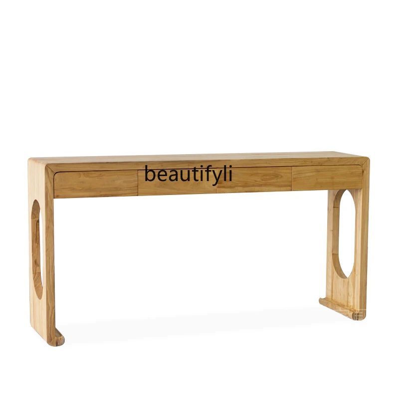 Modern Chinese Style Console Altar Pieces Antique Belt Drawer Hall Cabinet New Chinese Style Solid Wood a Long Narrow Table Desk
Modern Chinese Style Console Altar Pieces Antique Belt Drawer Hall Cabinet New Chinese Style Solid Wood a Long Narrow Table Desk