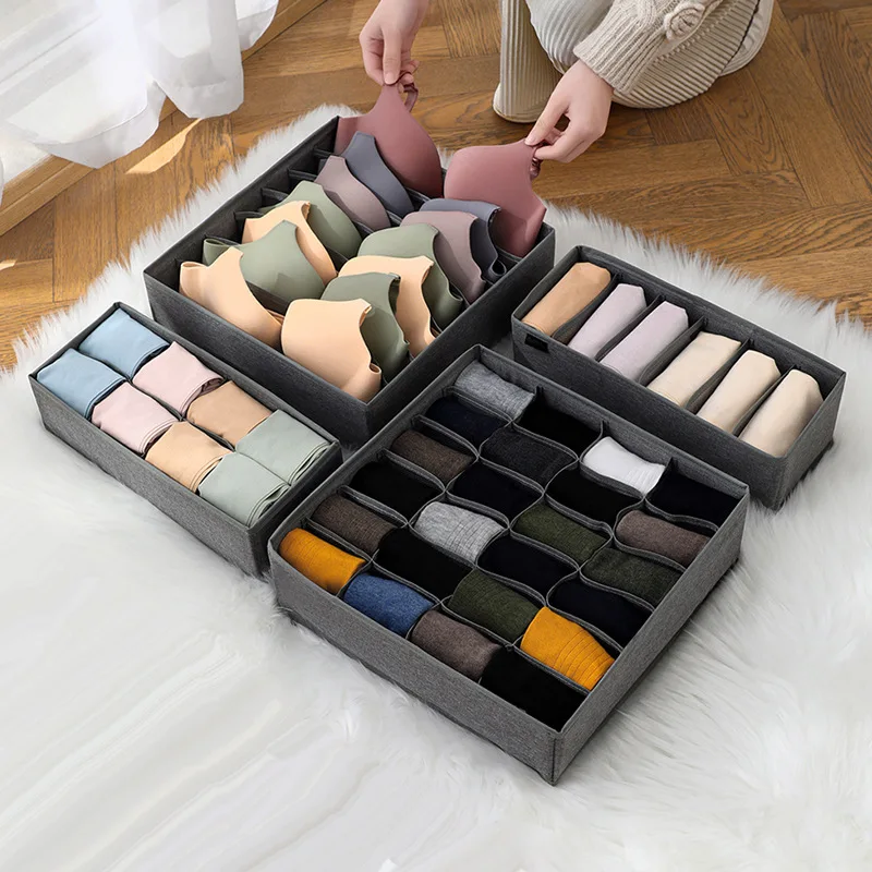 Sports Bra Underwear Organizer Storage Box Panties Socks Storage Boxes Wardrobe Clothes Organizer Cabinet Drawers Separator Box
Sports Bra Underwear Organizer Storage Box Panties Socks Storage Boxes Wardrobe Clothes Organizer Cabinet Drawers Separator Box