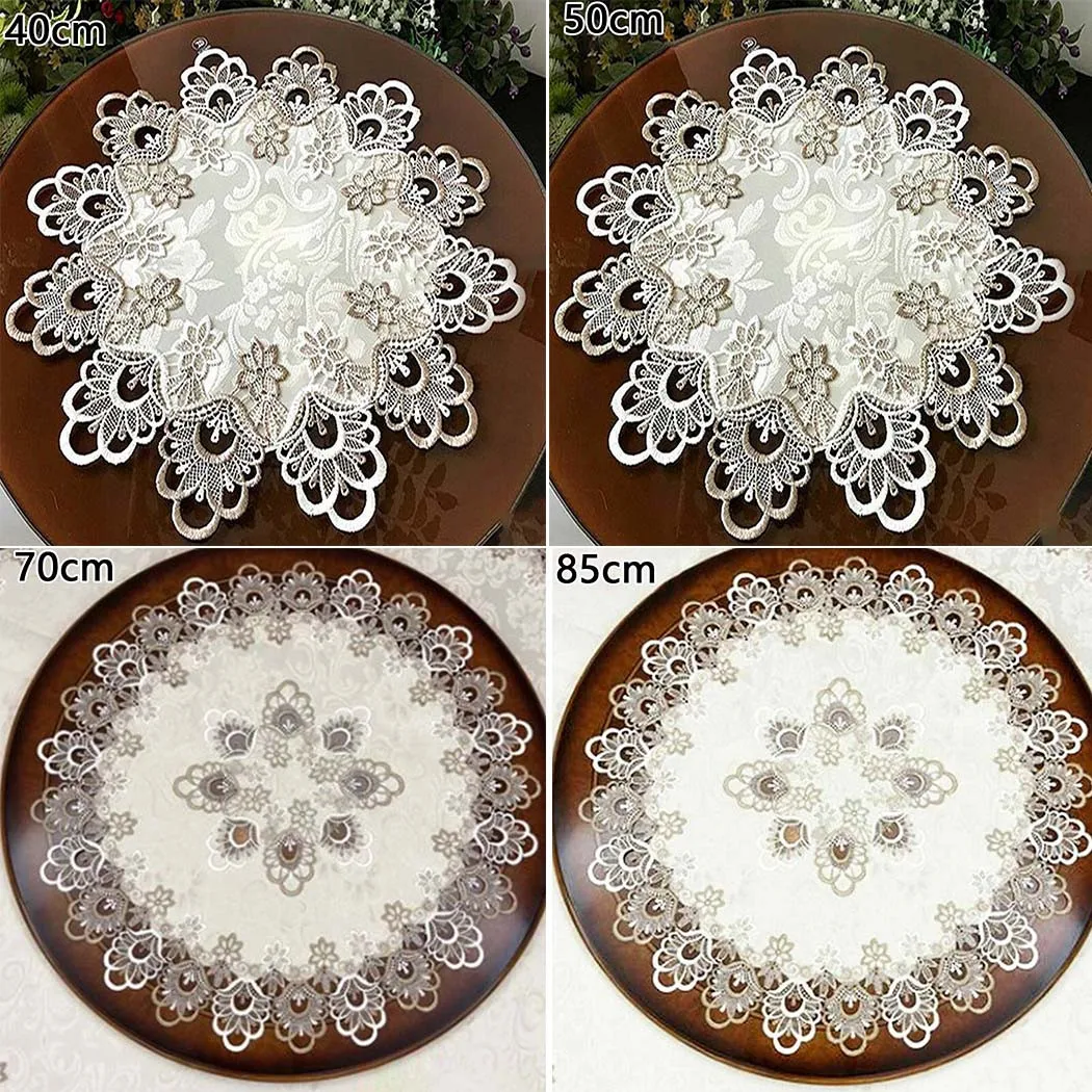 Lace Floral Round Tablecloth, Soft and Durable Polyester Material, Dustproof Protection for Home Festival Table
Lace Floral Round Tablecloth, Soft and Durable Polyester Material, Dustproof Protection for Home Festival Table