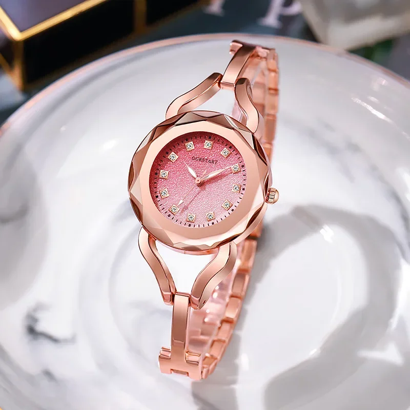 

Famous Brand Woman Stainless Steel Watch Korean Bracelet Quartz Watches Fashion Casual Rose Gold Wristwatches Dropshipping