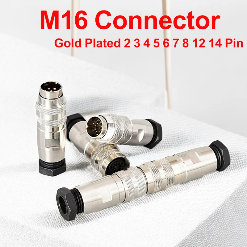 2/5/20 Sets M16 Gold Plated Connectors C09 J09 2/3/4/5/6/7/8/12/14/16/19/24 Pin Aviation Plug Precision Circular Connector 
2/5/20 Sets M16 Gold Plated Connectors C09 J09 2/3/4/5/6/7/8/12/14/16/19/24 Pin Aviation Plug Precision Circular Connector