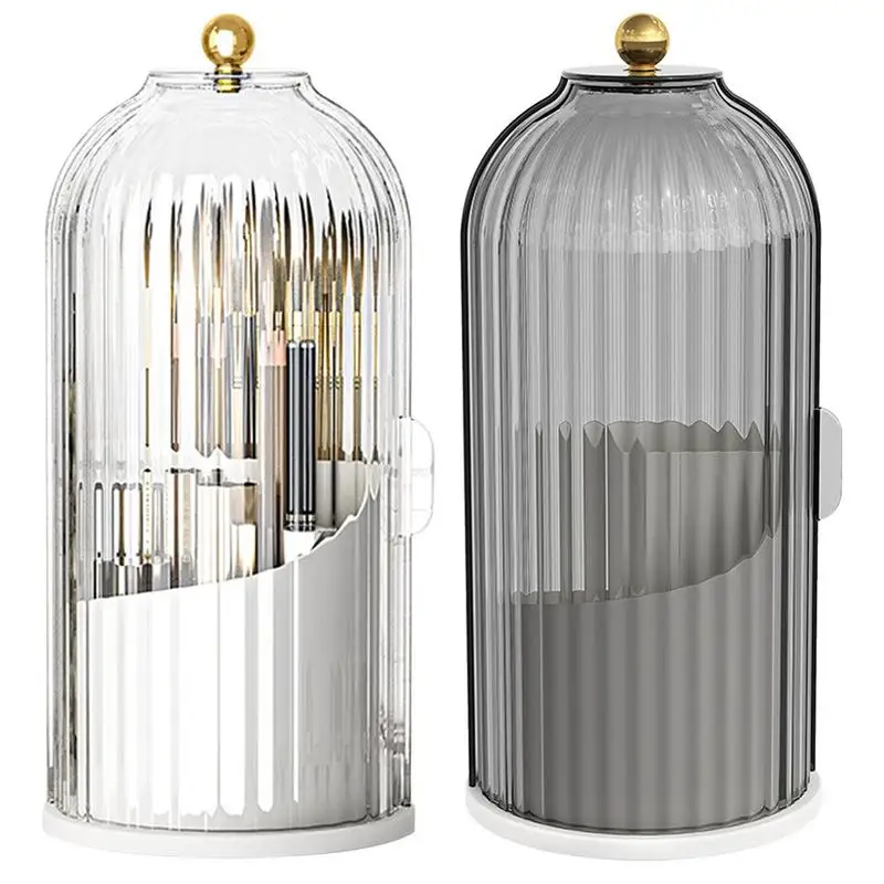 Makeup Brush Holder With Lid Makeup Storage Box Dustproof Makeup Brush Con Desktop Makeup Organizer For Home Cosmetic Brushes 
Makeup Brush Holder With Lid Makeup Storage Box Dustproof Makeup Brush Con Desktop Makeup Organizer For Home Cosmetic Brushes