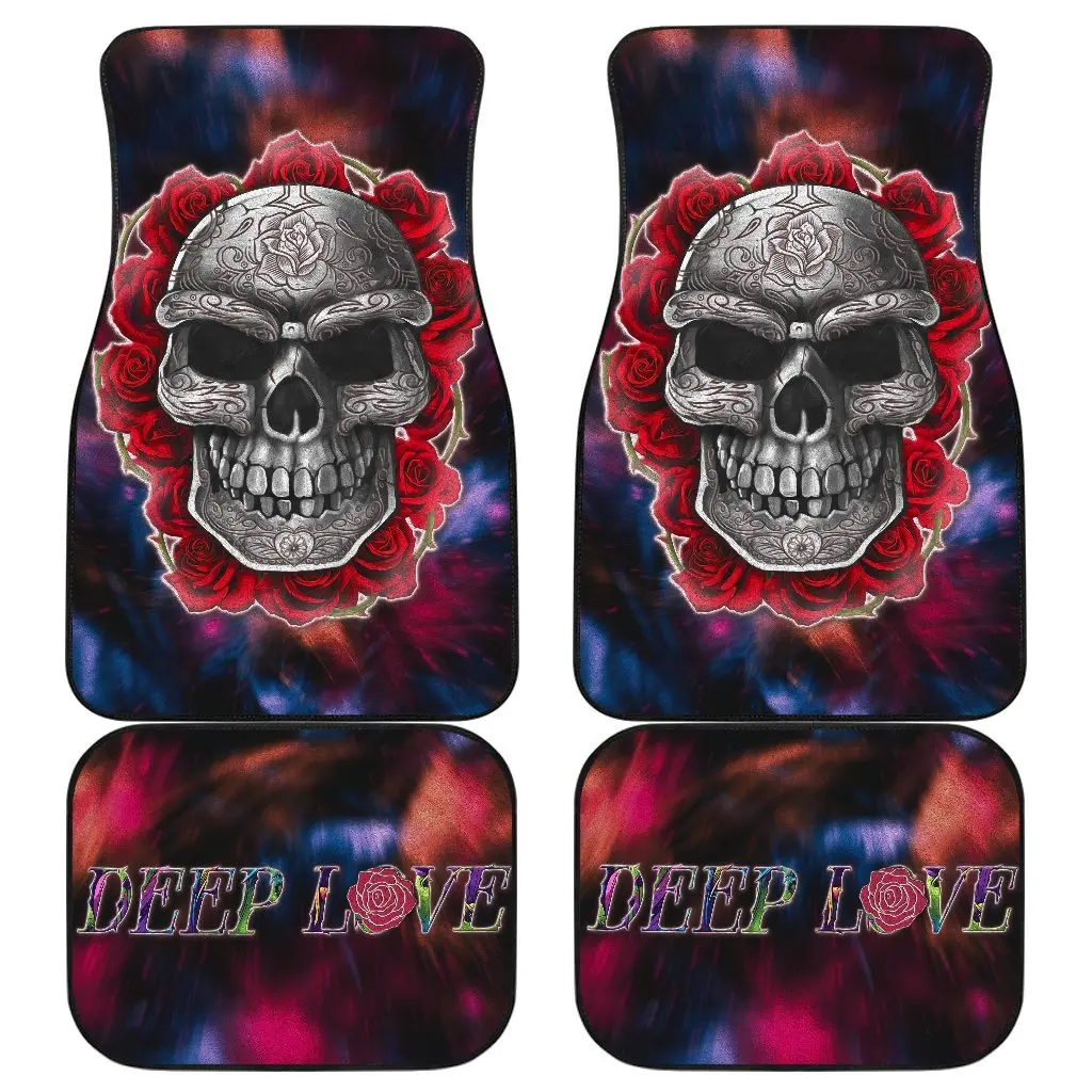 Skull Rose Lover Colorful Newest Car FLoor Mats 3D Printed Pattern Mats Fit for Most Car Anti Slip Cheap Style-1
Skull Rose Lover Colorful Newest Car FLoor Mats 3D Printed Pattern Mats Fit for Most Car Anti Slip Cheap Style-1