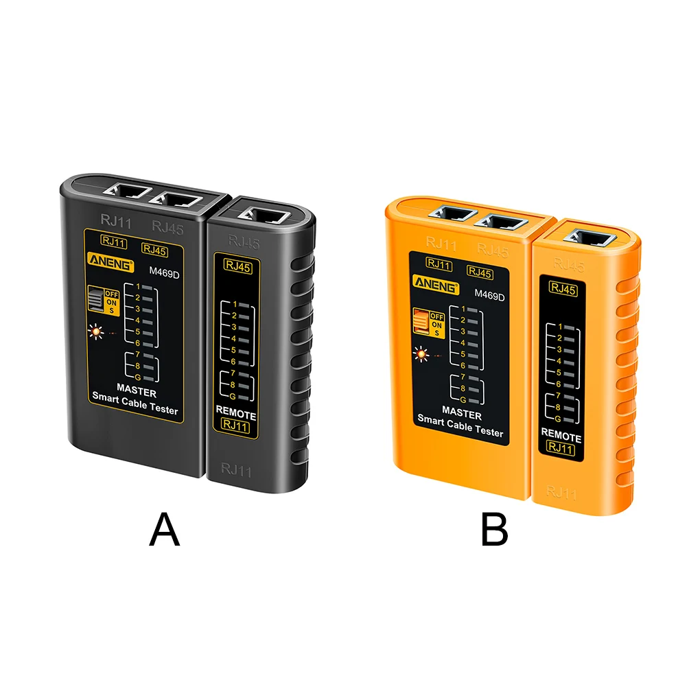 

Сетевой кабельный тестер для ноутбука, тестер для подключения к Интернету, RJ45, RJ11, инструмент для обнаружения проводов, желтые сетевые принадлежности