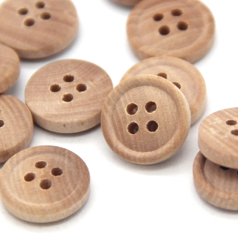 HENGC 50Pcs 11/13mm Natural Round Wooden Buttons for Clothes Kids Shirt Blouse Coat Eco-friendly Sewing Accessories Wholesale
HENGC 50Pcs 11/13mm Natural Round Wooden Buttons for Clothes Kids Shirt Blouse Coat Eco-friendly Sewing Accessories Wholesale
