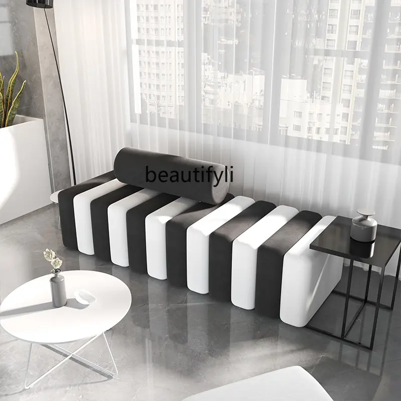 yj Nordic Sofa Flannel Creative Reception Leisure Strip Personality Simple Sofa
yj Nordic Sofa Flannel Creative Reception Leisure Strip Personality Simple Sofa