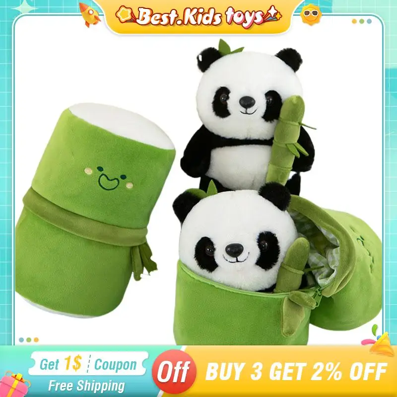 Kawaii Bamboo Tube Panda Set Plush Toy Cute Plushies Stuffed Animal Soft Hugging Pillow Doll Children's Birthday Christmas Gift
Kawaii Bamboo Tube Panda Set Plush Toy Cute Plushies Stuffed Animal Soft Hugging Pillow Doll Children's Birthday Christmas Gift