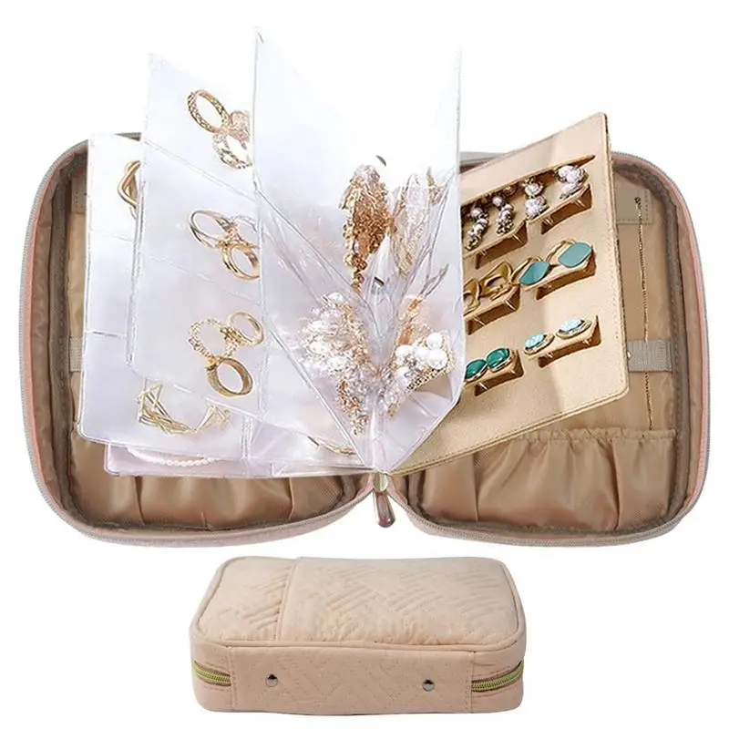 Jewelry Organizer Roll Jewelry Necklace Earrings Organizer Case Portable Jewelry Holder Travel Bag With Storage For Carrying
Jewelry Organizer Roll Jewelry Necklace Earrings Organizer Case Portable Jewelry Holder Travel Bag With Storage For Carrying