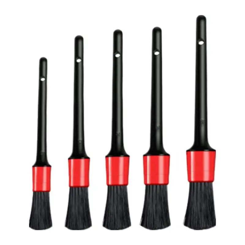 

5pcs Car Detailing Brush Car Cleaning Brushes Sponges Towels Car Air Vents Rim Cleaning Dirt Dust Clean Tools Car Interior Brush