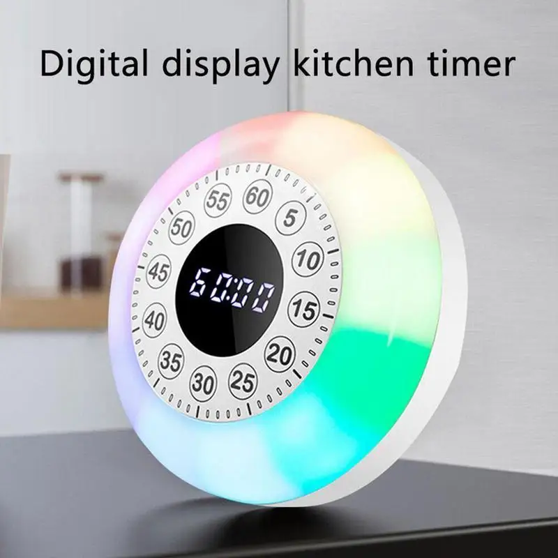 Визуальный таймер с RGB-подсветкой, Детская красочная атмосфера, искусственное украшение для игры, прикроватный таймер для зарядки, ночник для спальни 
Визуальный таймер с RGB-подсветкой, Детская красочная атмосфера, искусственное украшение для игры, прикроватный таймер для зарядки, ночник для спальни