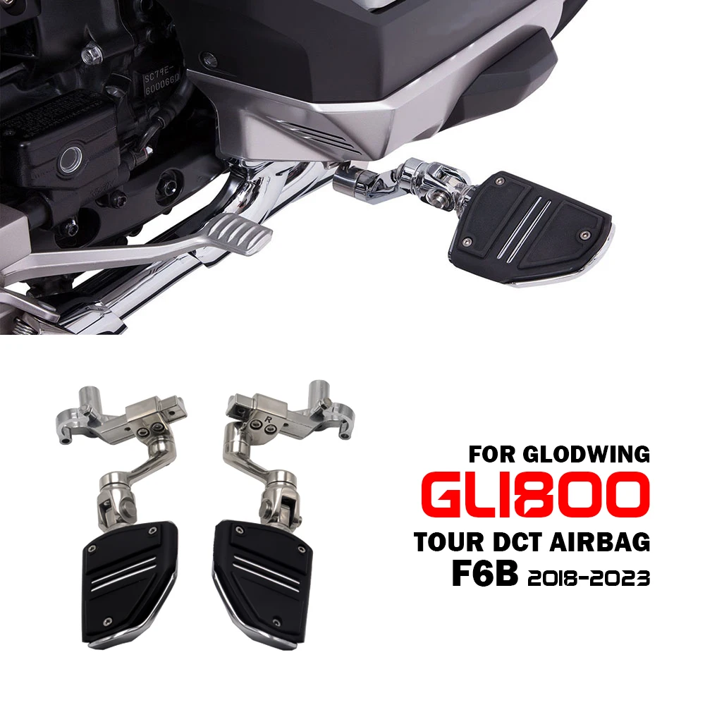 

GL1800 Accessories Motorcycle New 3-Way Adjustable Highway Peg Mounts for Honda Goldwing GL 1800 2018-2023 Tour DCT Airbag F6B