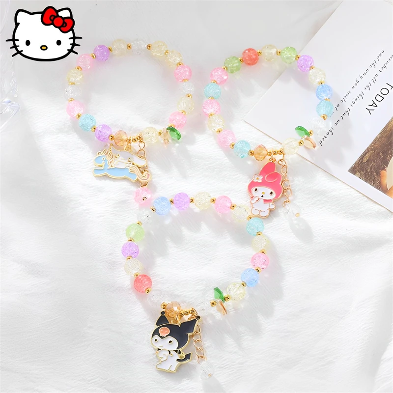 New Sanrio MyMelody Kuromi Cinnamoroll Bracelet Kawaii Anime Girl Fashion Chain Party Accessories Cartoon Couple Pendant Jewelry
New Sanrio MyMelody Kuromi Cinnamoroll Bracelet Kawaii Anime Girl Fashion Chain Party Accessories Cartoon Couple Pendant Jewelry