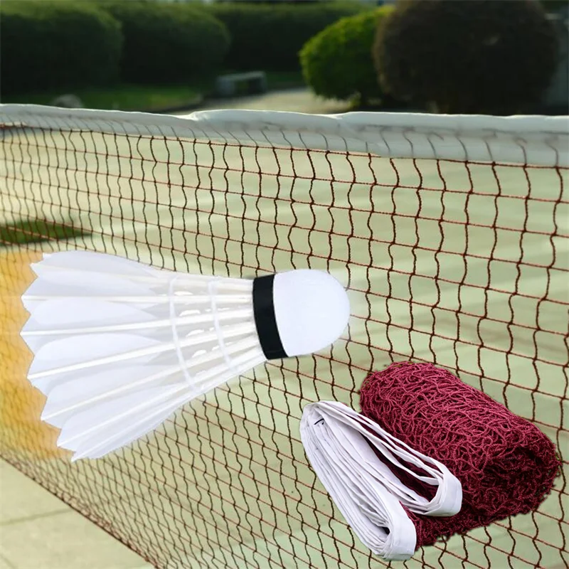 

Professional Training Mesh Standard Badminton Net Sports Net For Outdoor Badminton Tennis Volleyball Net Replacement 6.1*0.75M